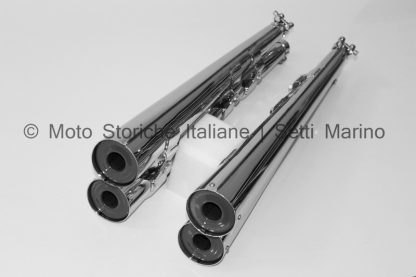 Marmitte modello moto MV ricambi Agusta 750 GT (staffe interasse 100mm)